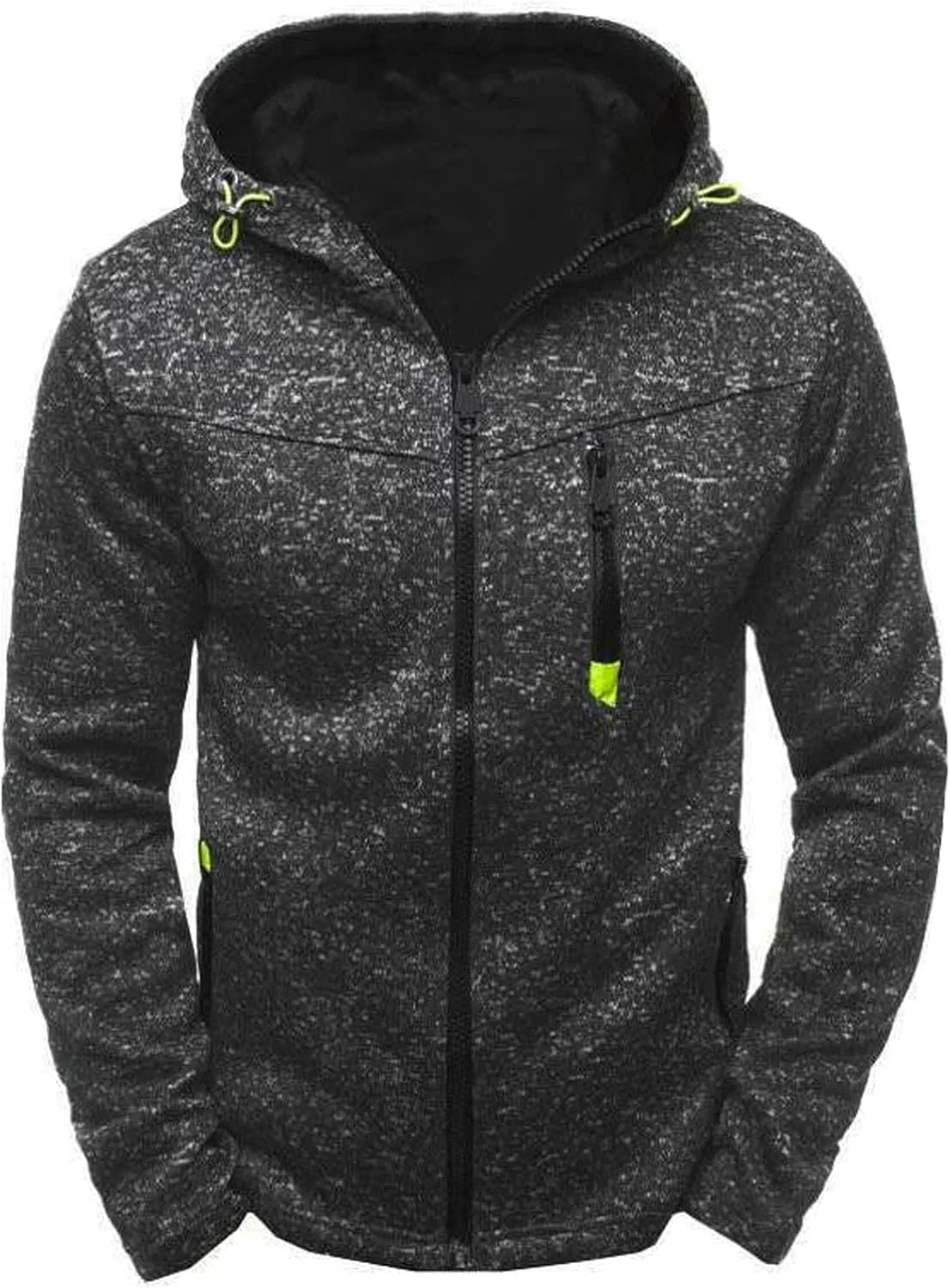 Jackets For Men With Hoodie Long Sleeve Hooded Sweatshirt Sports Outdoor Running Biking With Zip Pockets, S-4XL