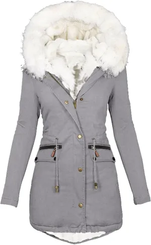 Jackets for Women Sherpa Lined Jackets Women Fleece Lined Coats Hooded Jackets Fleece Jackets Winter Outwear 2024