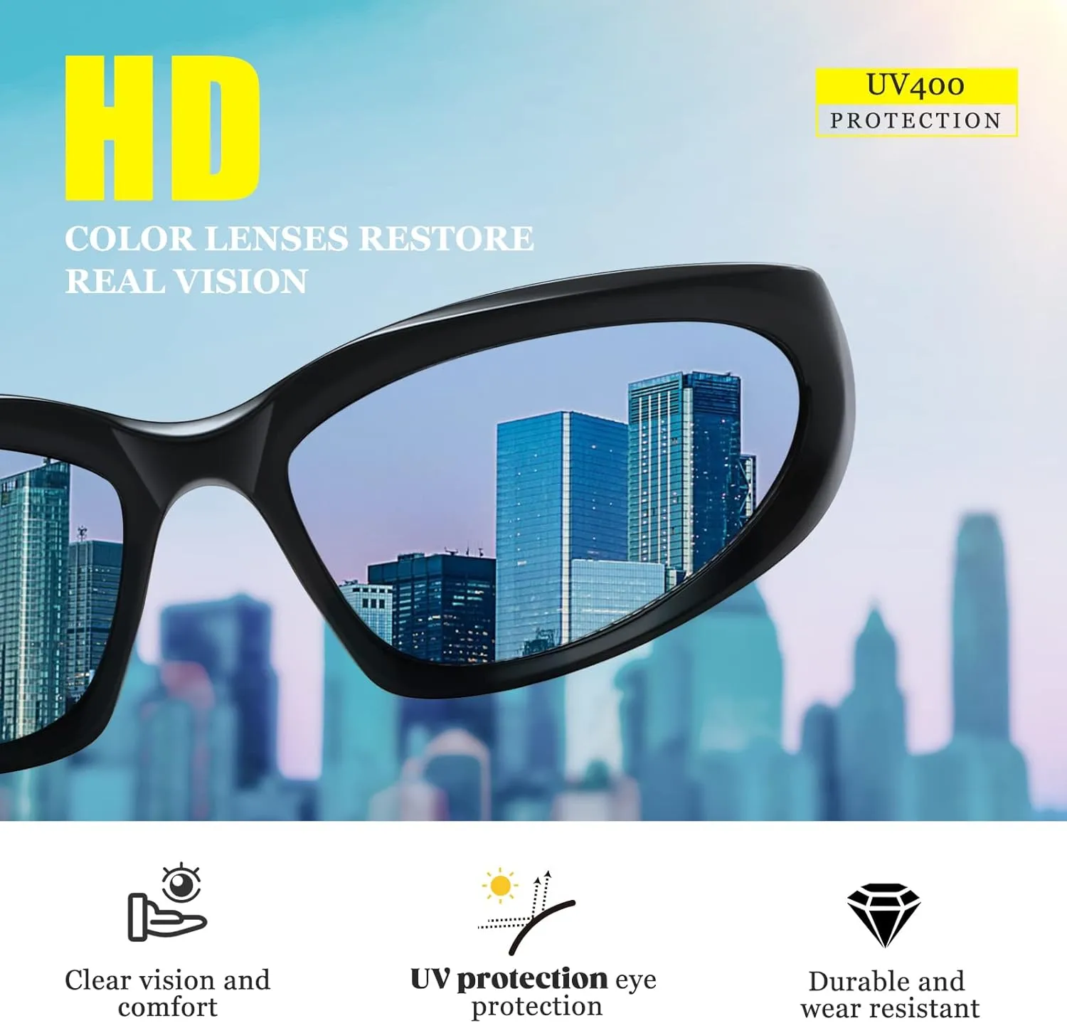 JASPIN Y2K Wrap Around Sunglasses for Women Men Sliver Oval Fashion Trendy Sport Shades UV400 Eyeglasses