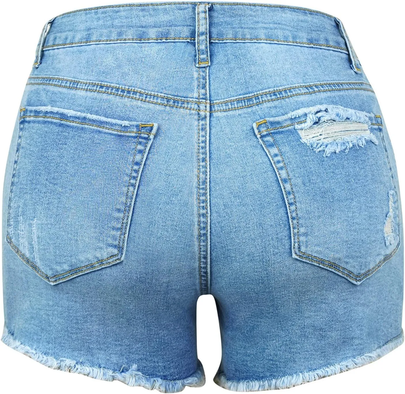 Jean Shorts Womens, High Waisted Jean Shorts for Women Ripped Stretchy Casual Summer Plus Size Cut Off Hot Denim Shorts
