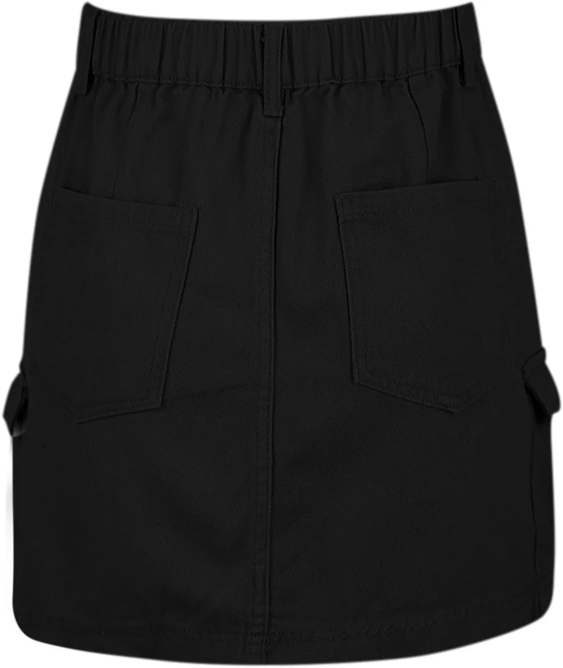 Jean Skirts for Women Denim High Waisted Trendy Stretchy Button Front Short Pencil Skirt with Patch Summer Fashion