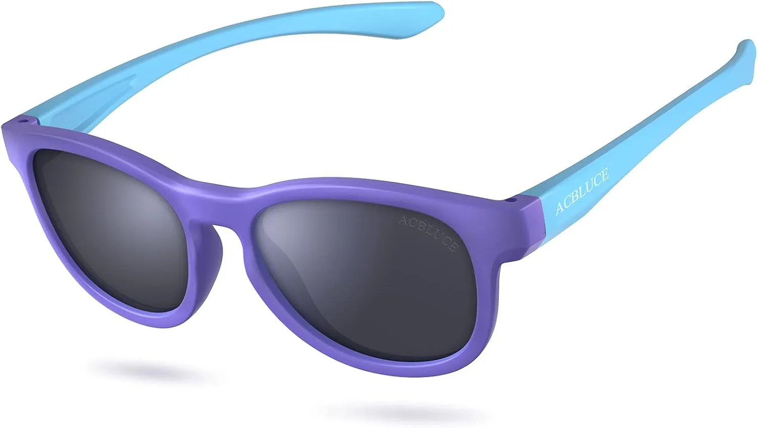 Kids Polarized Sunglasses Sport TPEE Unbreakable Frame with Adjustable Strap for Boys Girls Age 5-13