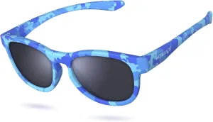 Kids Polarized Sunglasses Sport TPEE Unbreakable Frame with Adjustable Strap for Boys Girls Age 5-13