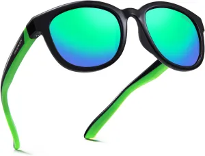 Kids Sunglasses Polarized Sport TPEE Unbreakable Flexible UV Protection for Boys Girls Age 6-12