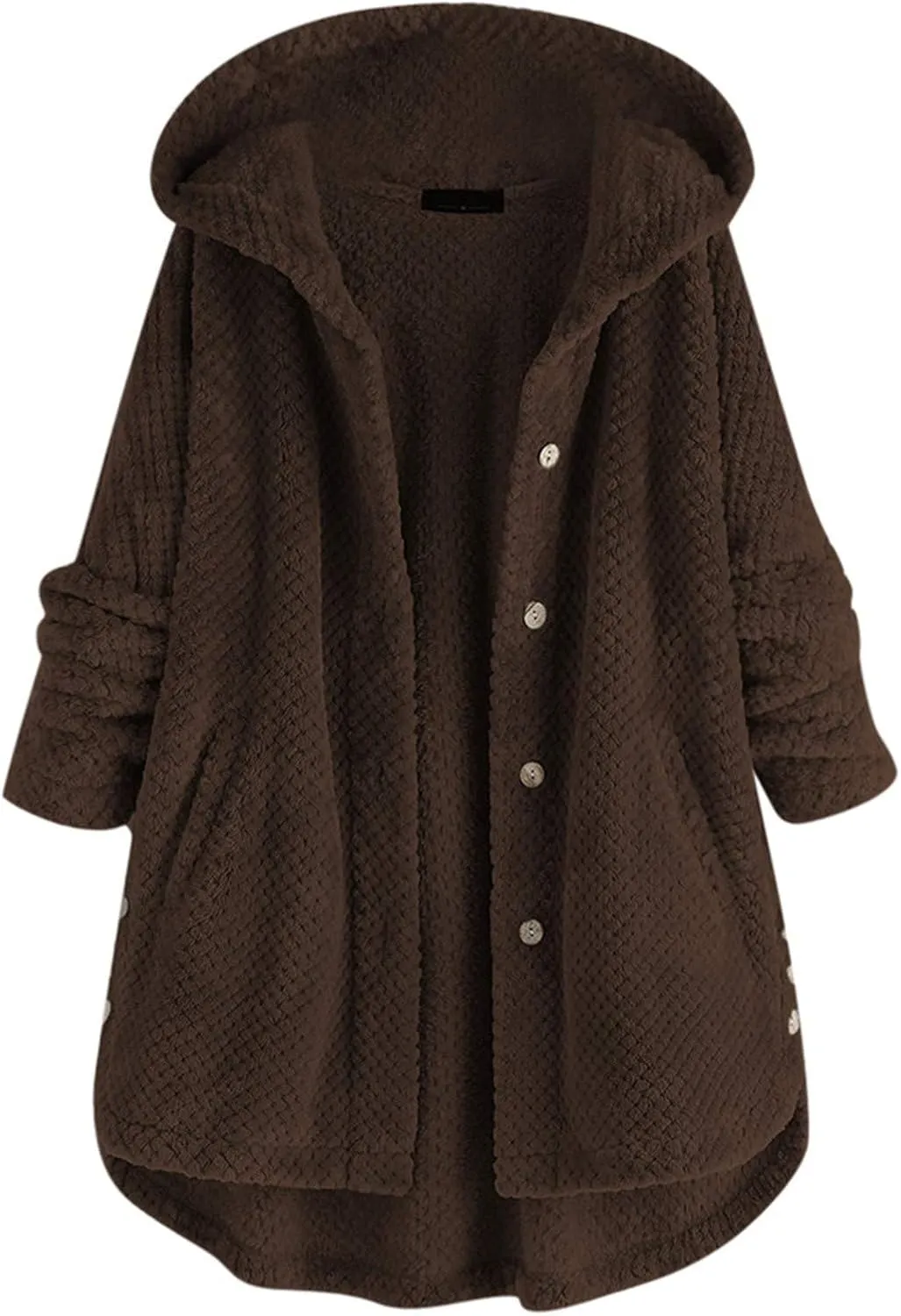 LCMTWX Womens 2023 Winter Fuzzy Fleece Jacket Fleece Sleeve Plus Size Women Women's Coat Solid Oversized Fuzzy Fleece De