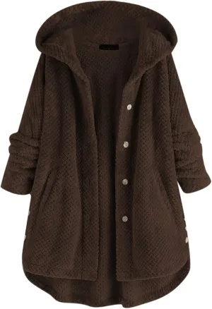 LCMTWX Womens 2023 Winter Fuzzy Fleece Jacket Fleece Sleeve Plus Size Women Women's Coat Solid Oversized Fuzzy Fleece De