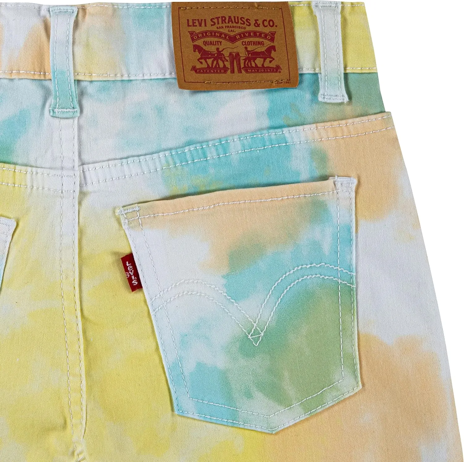 Levi's Baby Girls' Denim Shorty Shorts