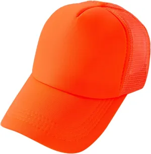 Low-Profile Classic Trucker Adjustable Snapback Hat Men's Mesh Back Ballcap Mesh Fish Flag Stretch-Fit Hat