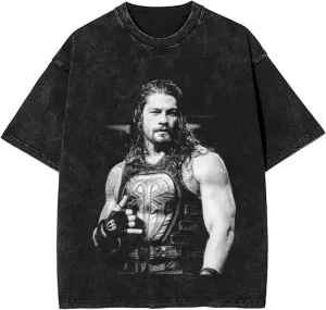 Man Woman Vintage Oversized T Shirt Stylish Round Neck Short Sleeve Summer Tee Graphic T-Shirts Unisex