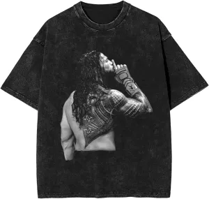 Man Woman Vintage Oversized T Shirt Stylish Round Neck Short Sleeve Summer Tee Graphic T-Shirts Unisex