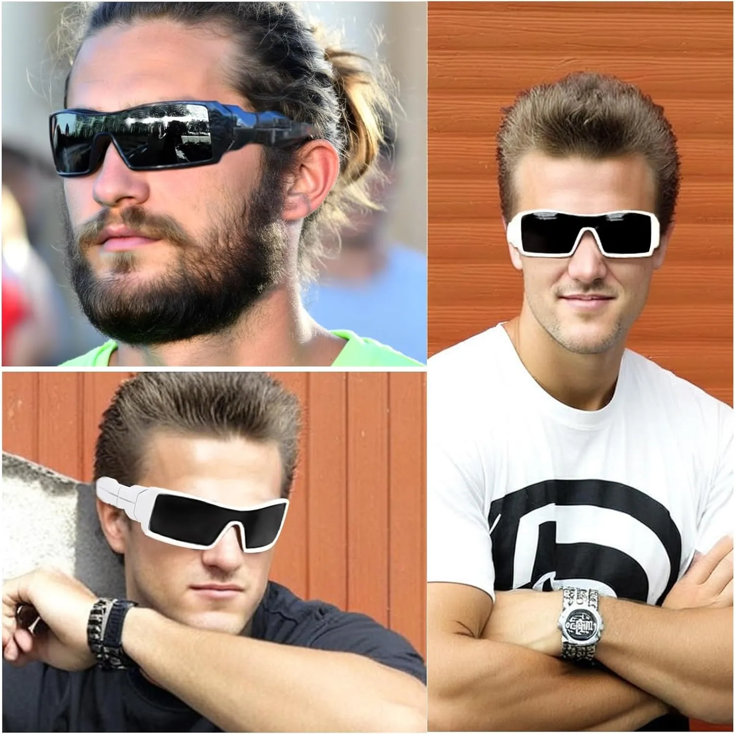 MAXJULI Z87 Sunglasses for Big Wide Heads Men TR90 Ultralight UV400 Protection Glasses Z8033