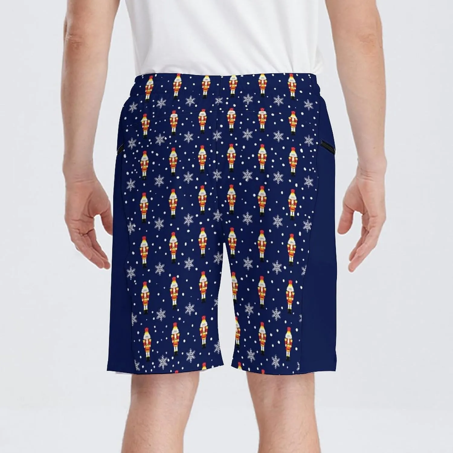 Men's Athletic Shorts with Liner 9" Pineapple Running Gym Shorts Quick Dry Casual Workout Shorts with Zipper Pockets