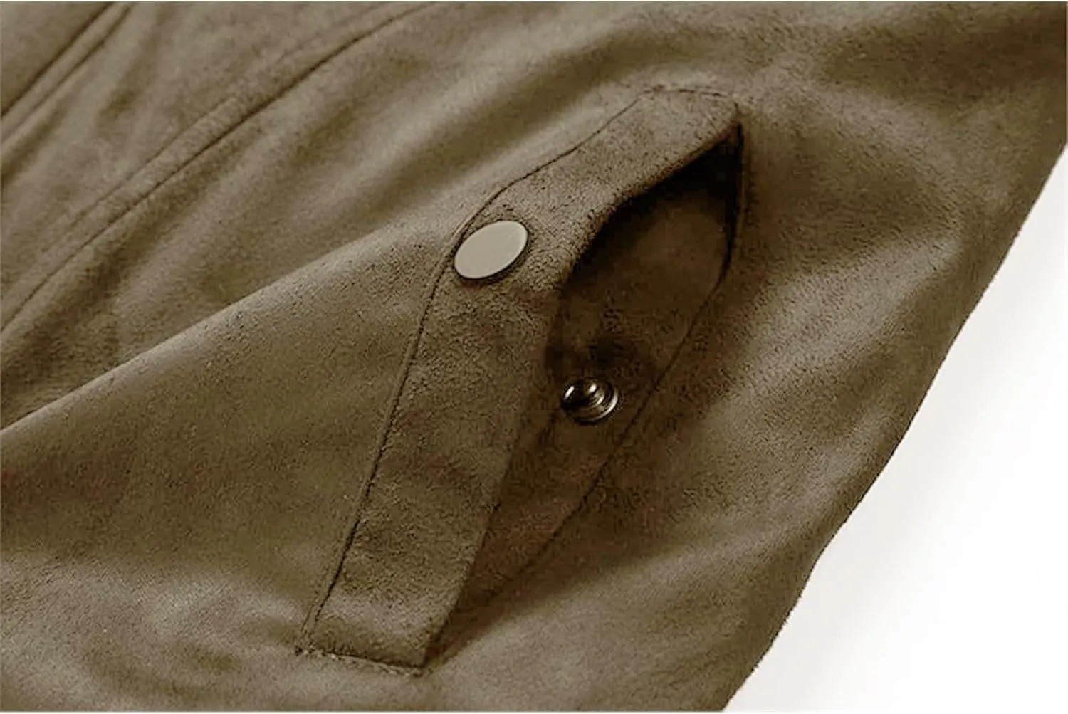 Men's Bomber Jacket Lightweight Vintage Faux Suede Bomber Jackets Baseball Tactical Coat Casual Thicken Warm Outerwear