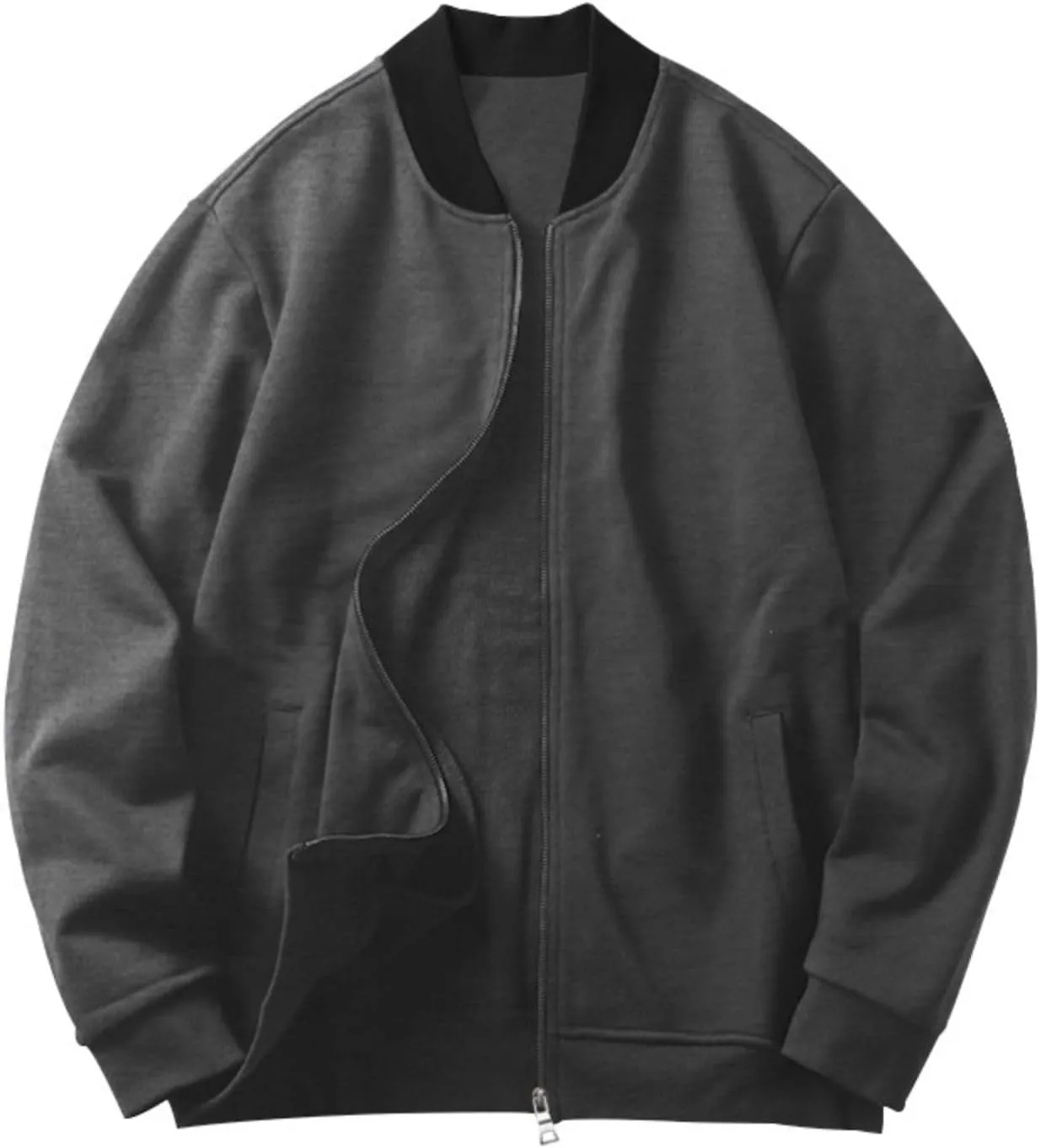 Mens Bomber Jacket Lightweight Windbreaker Flight Jacket Casual Full Zip Softshell Coat Classic Varisty Jacket