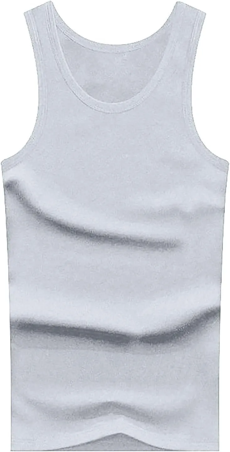 Mens Cotton Gym Tank Tops Athletic Sleeveless Bodybuilding Workout Muscle Shirts Dry Fit Moisture Wicking Sweatshirts