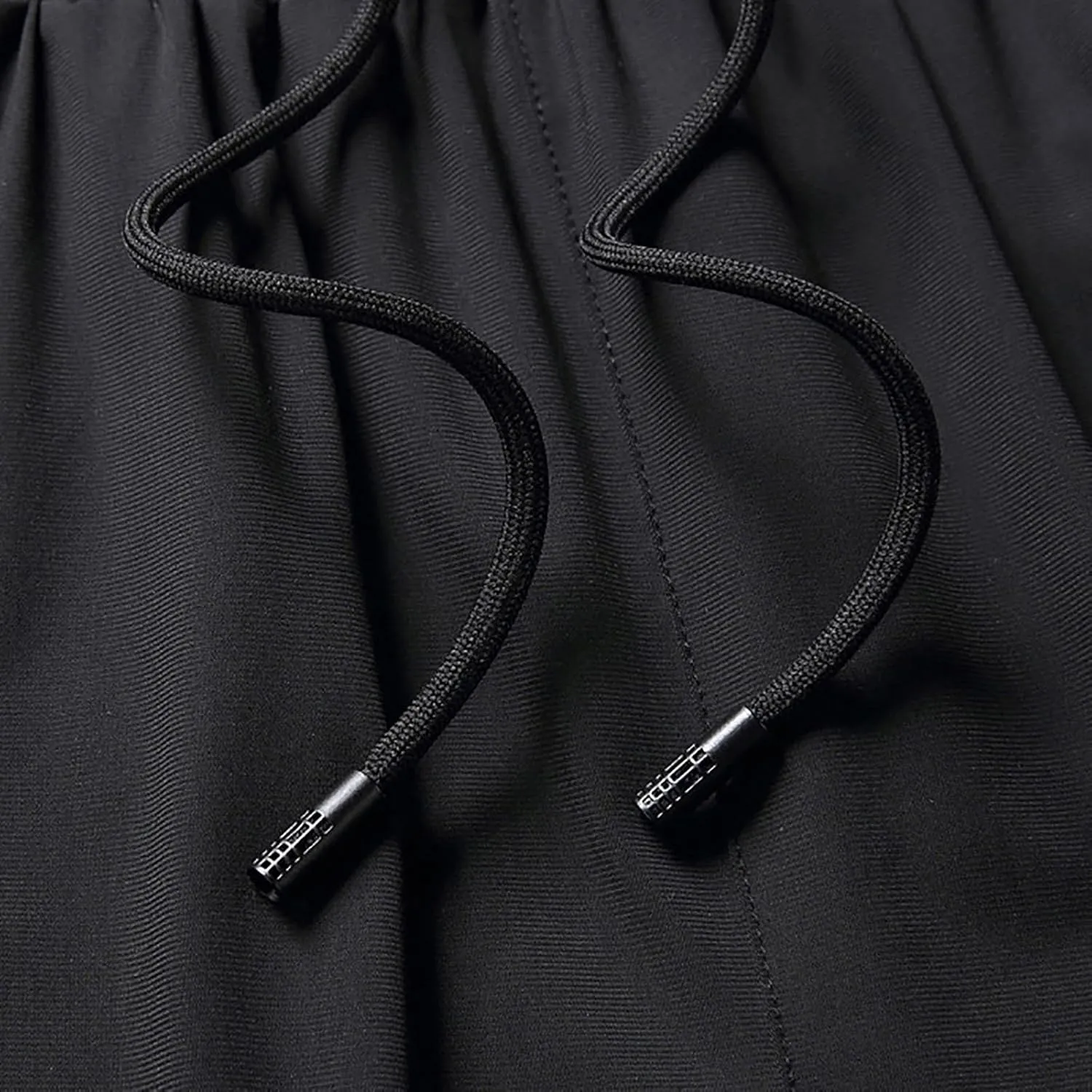 Men's Fashionable Oversized Waist Drawstring Elastic Pants Casual Ice Silk Elastic Leggings Jogging Foam Slip Men Pants
