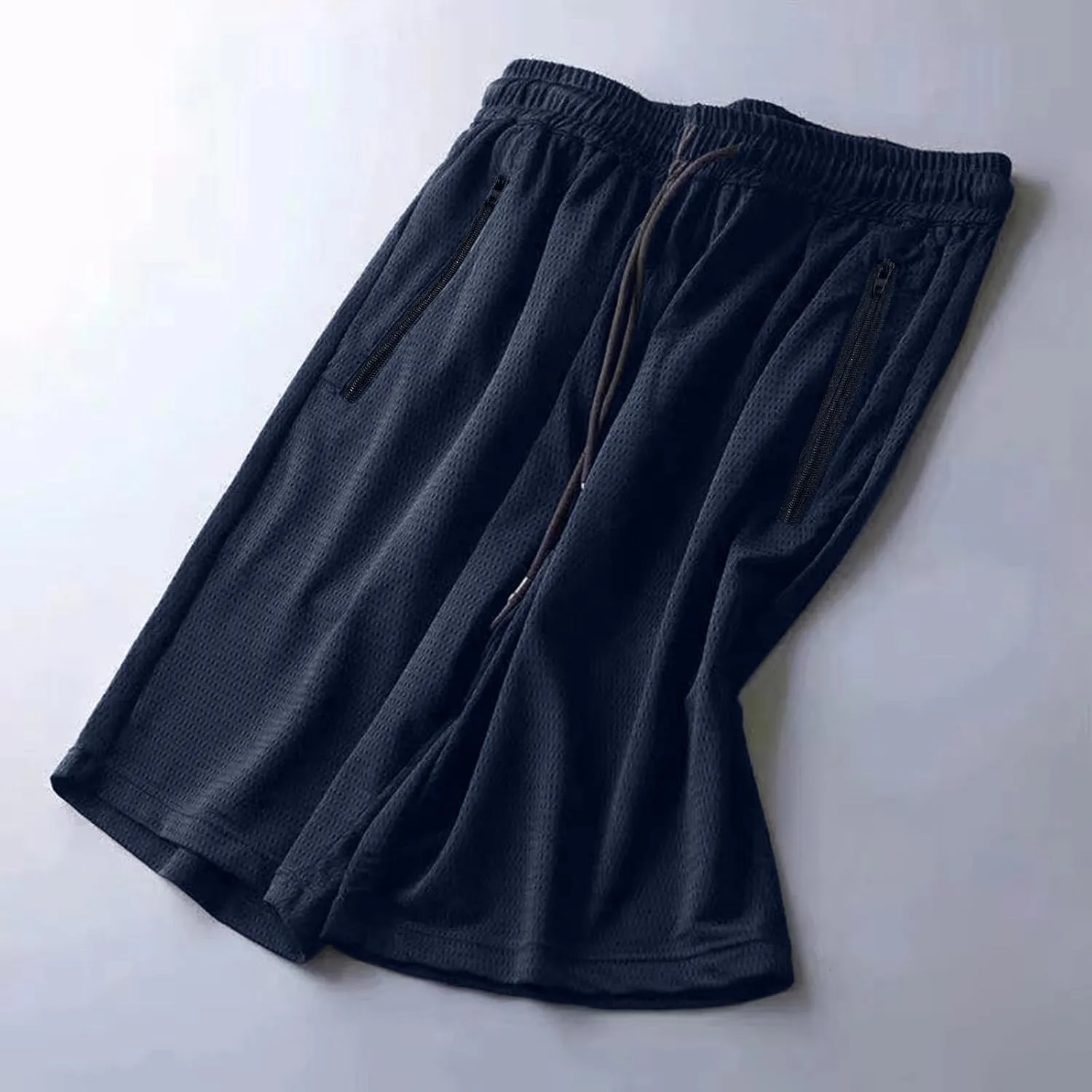 Men's Gym Shorts Breathable Mesh Quick Dry Athletic Basketball Shorts Lightweight Running Shorts with Drawstring