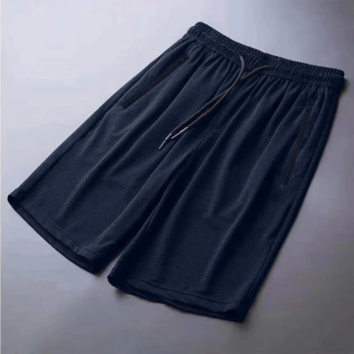 Men's Gym Shorts Breathable Mesh Quick Dry Athletic Basketball Shorts Lightweight Running Shorts with Drawstring
