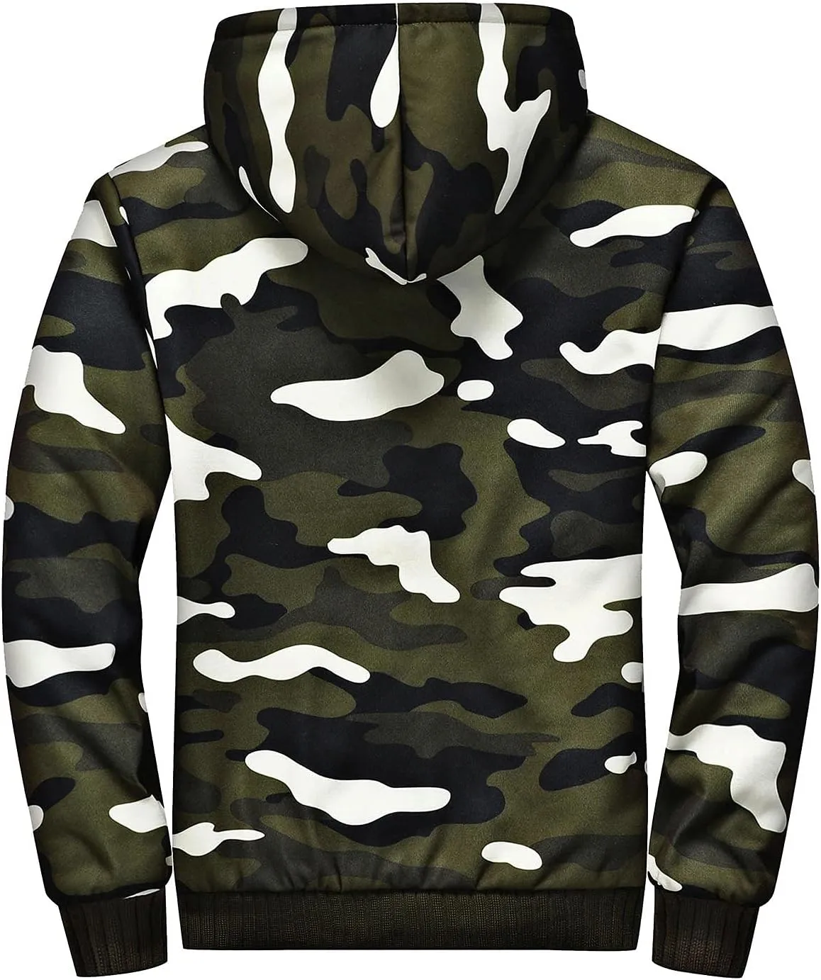 Mens Jacket Winter Heavyweight Workout Zip Long Sleeve Sherpa Lined Warm Hoodie Jackets Sweatshirt Coats Sports,S-5XL
