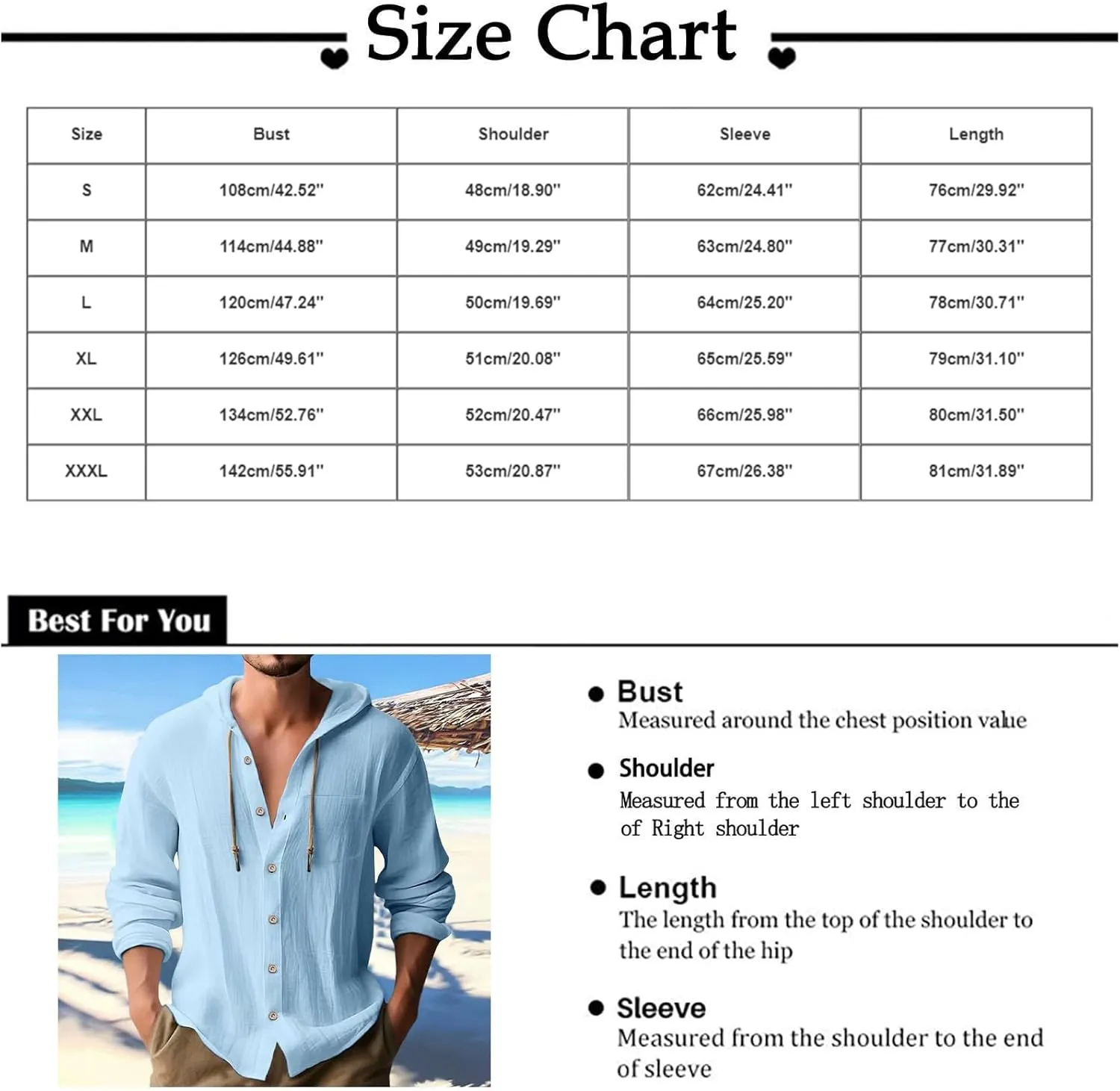 Men's Linen Hooded Shirts Casual Button Down Long Sleeve Hoodies Solid Spread Collar Summer Beach Shirt Tops