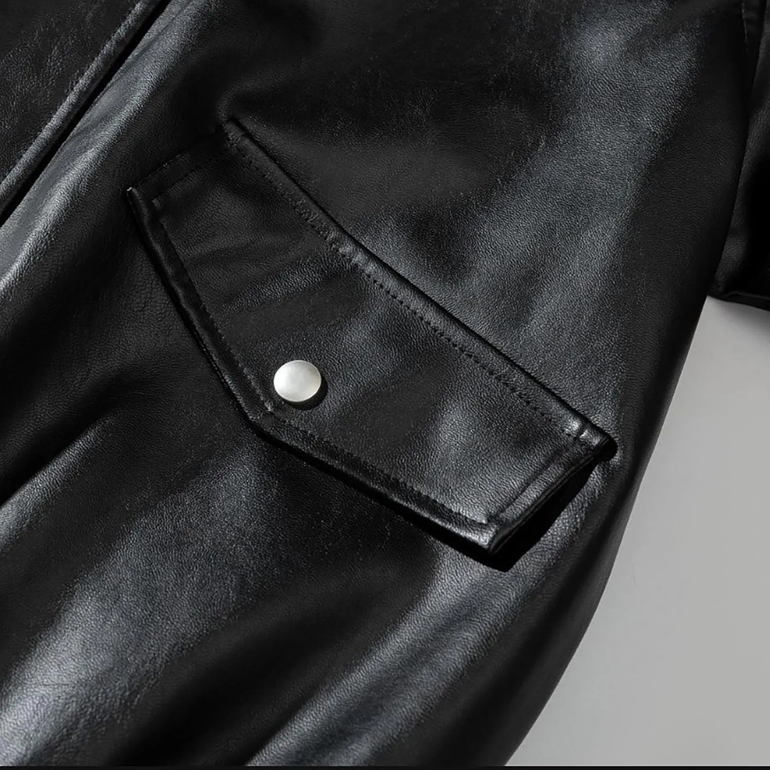 Mens Motorcycle Jacket Windbreaker Zipper Up Solid Lapel Collar Oversize Fashion Coat Spring Fall 2024 Shell Jackets