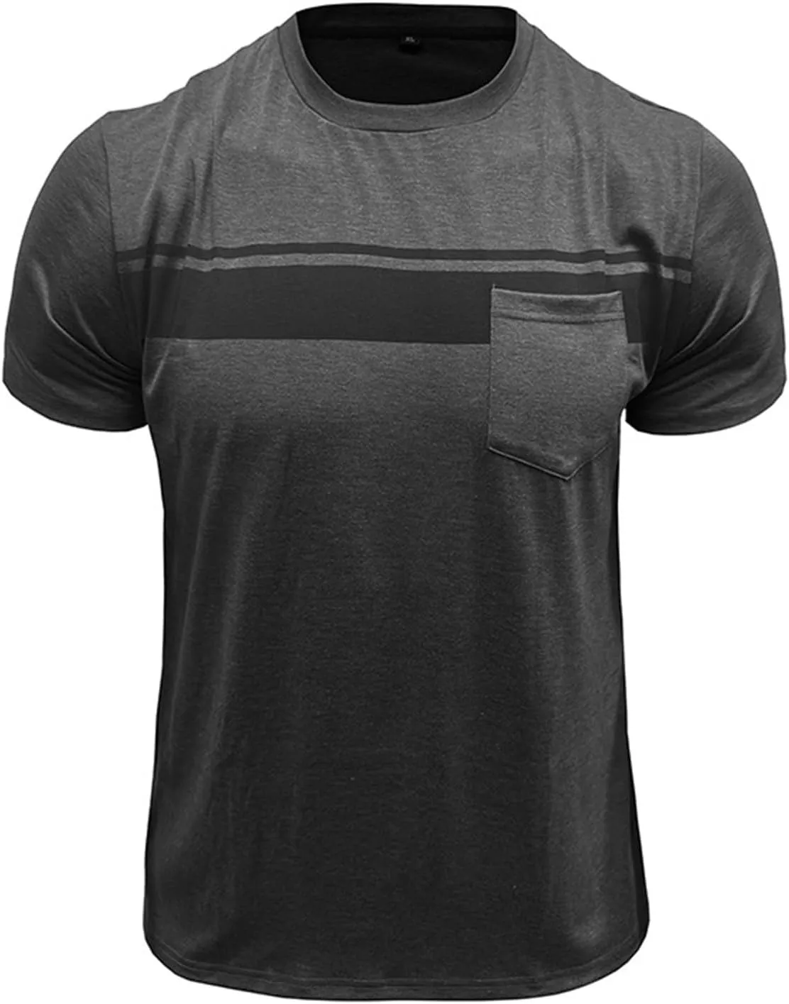 Mens Polo Shirts Quick Dry Short Sleeve Athletic Striped Golf T Shirt Performance Moisture Wicking Casual Collared Tee