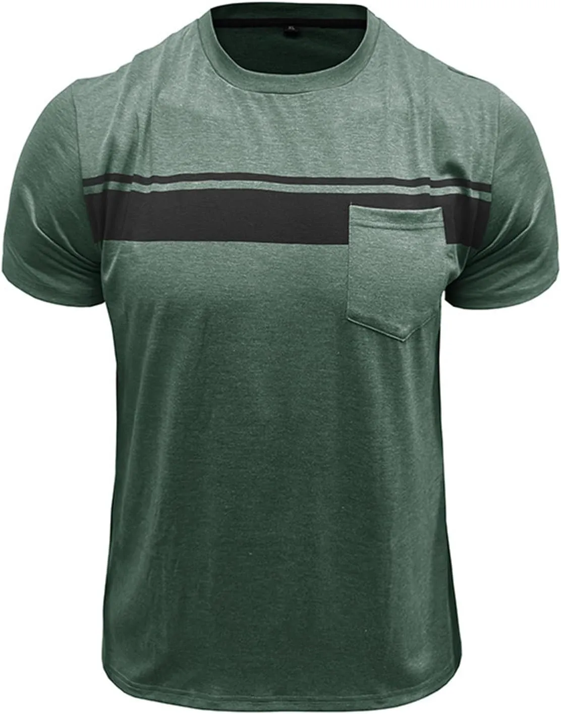 Mens Polo Shirts Quick Dry Short Sleeve Athletic Striped Golf T Shirt Performance Moisture Wicking Casual Collared Tee