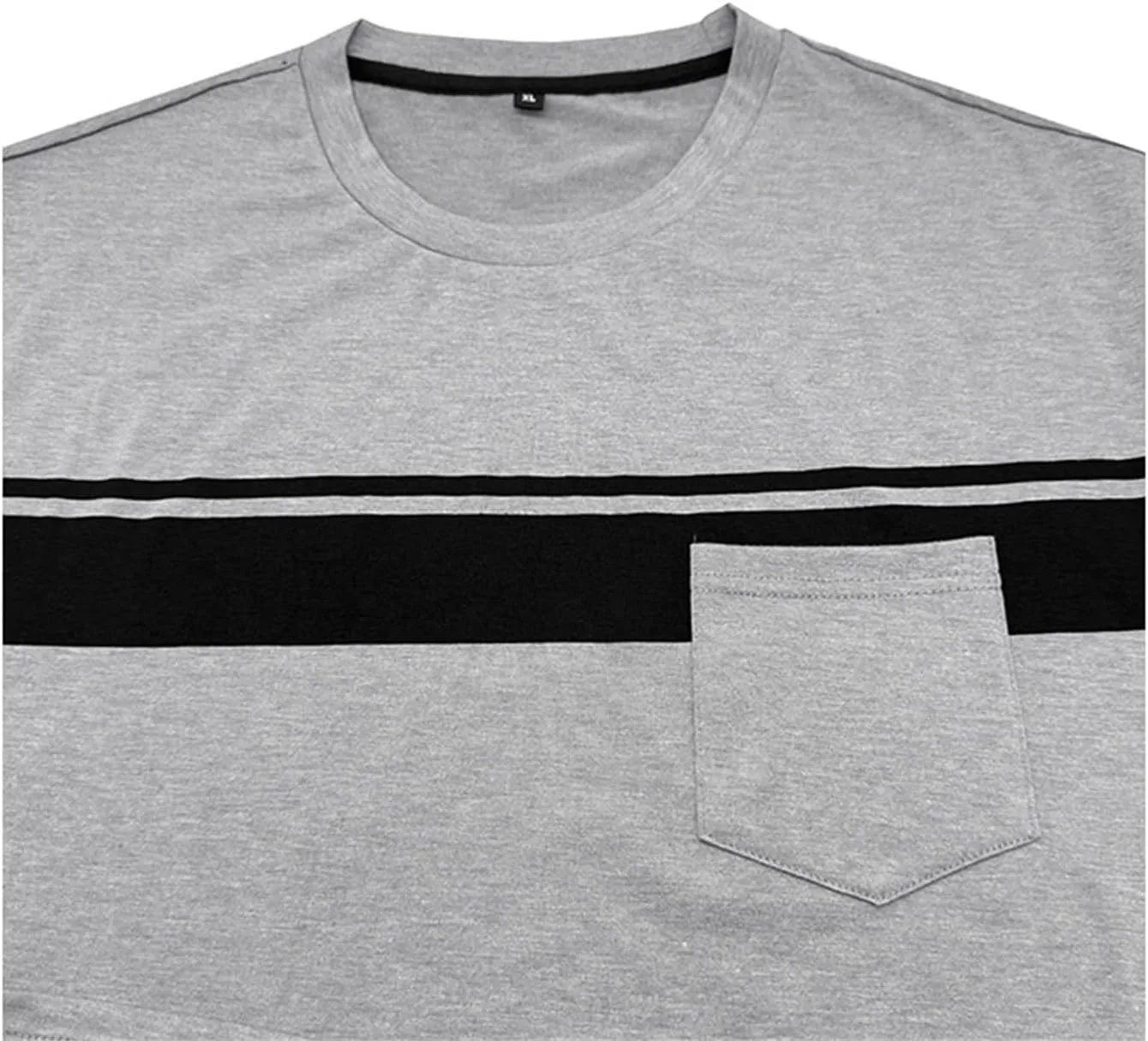 Mens Polo Shirts Quick Dry Short Sleeve Athletic Striped Golf T Shirt Performance Moisture Wicking Casual Collared Tee