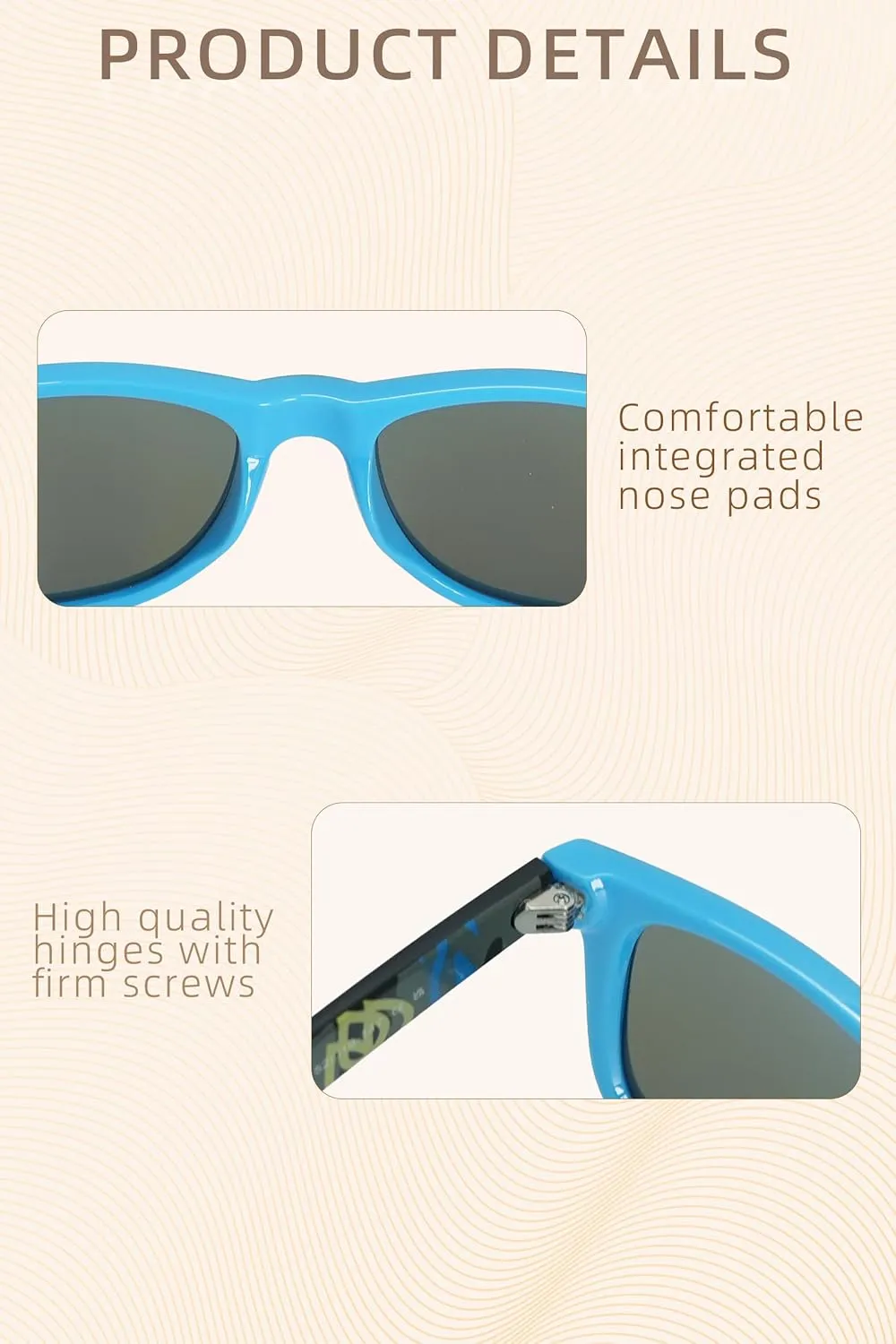 Mens Sunglasses Polarized,Trendy 2025 Classic Black Rectangle Sunglasses for Fishing Travelling Climbing