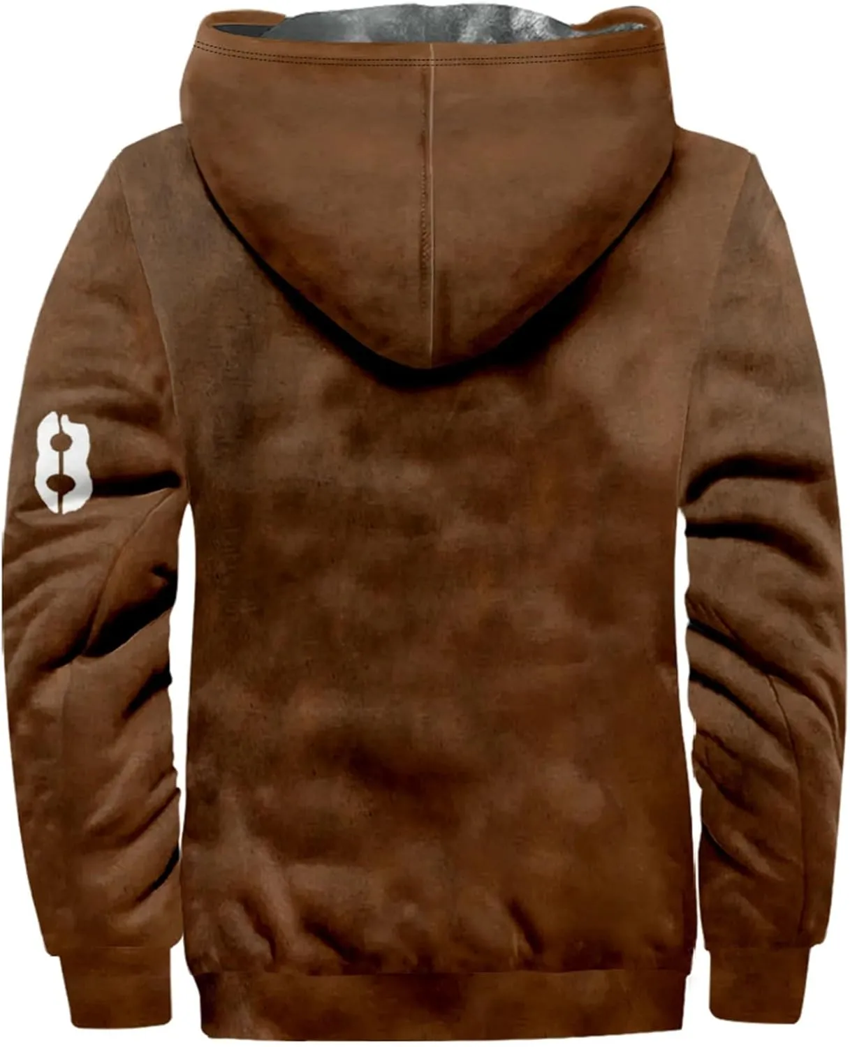 Men's Vintage Sherpa Fleece Lined Jackets Hooded Flag Print Western Warm Outerwear Windbreaker Varsity Coat M-7XL