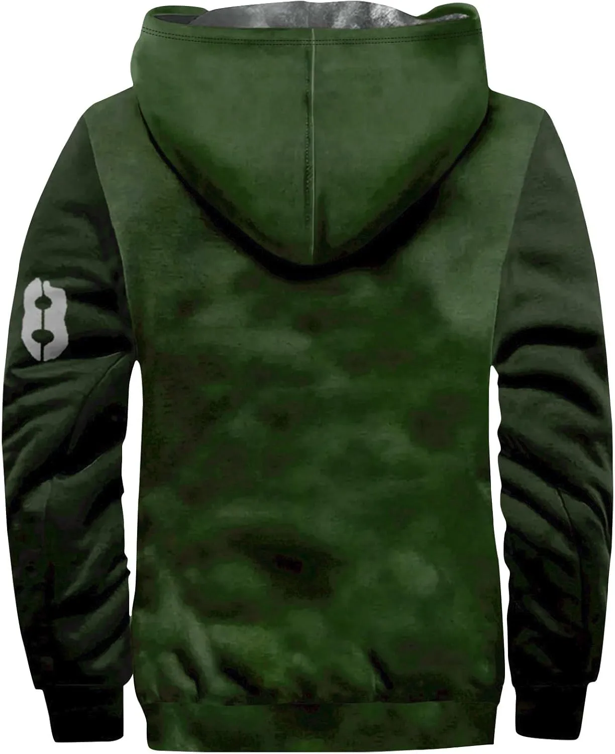Men's Vintage Sherpa Fleece Lined Jackets Hooded Flag Print Western Warm Outerwear Windbreaker Varsity Coat M-7XL