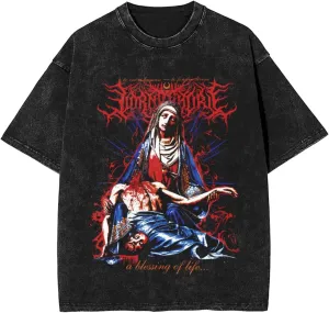 Mens Woman Vintage Oversized T Shirt Stylish Crew Neck Short Sleeve Summer Tee Graphic T-Shirts Unisex