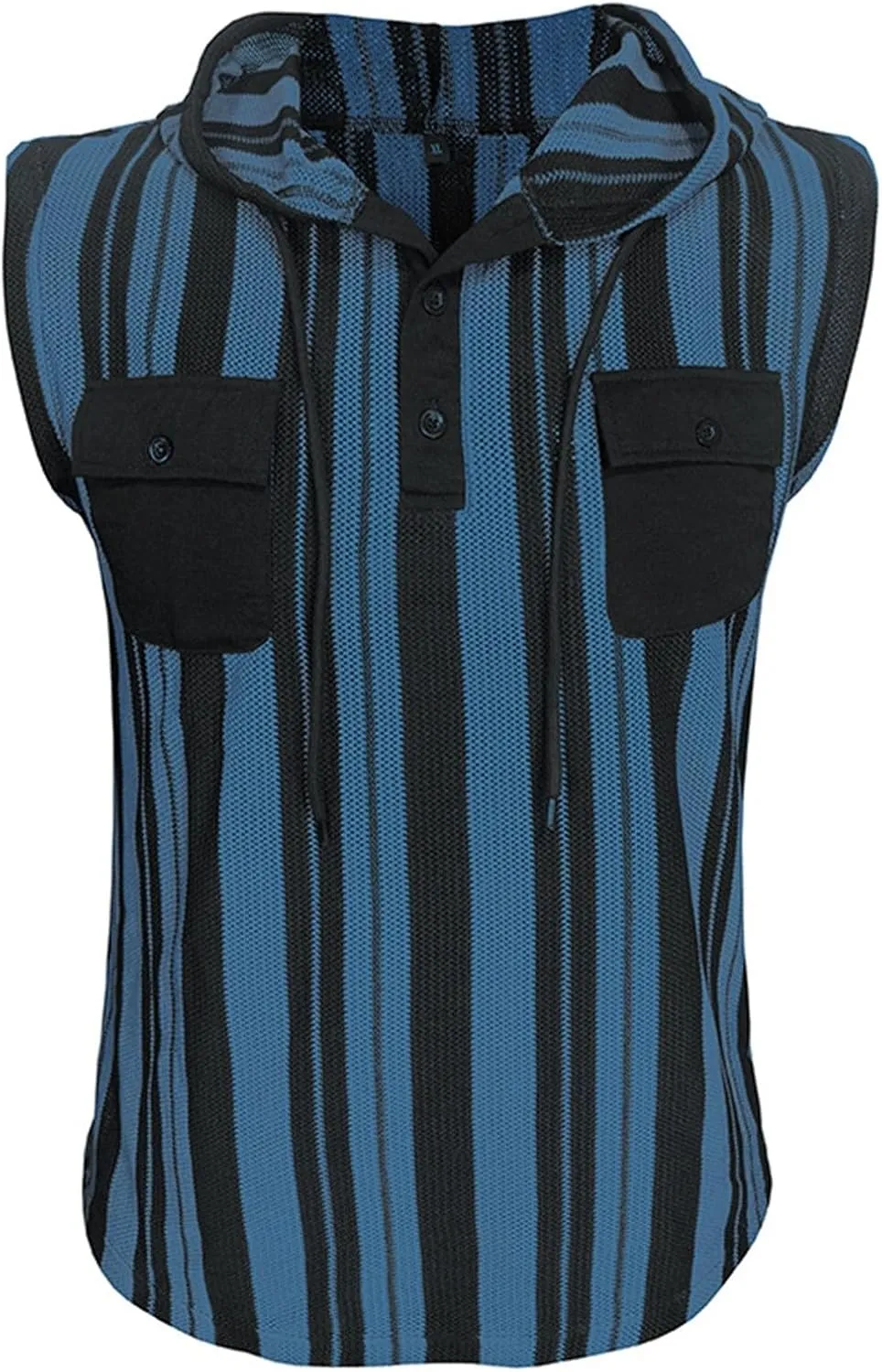 Mens Workout Hoodies Tank Tops Casual Athletic Striped Gym Bodybuilding Muscle Cut Off Shirts Sport Active Tee Tops