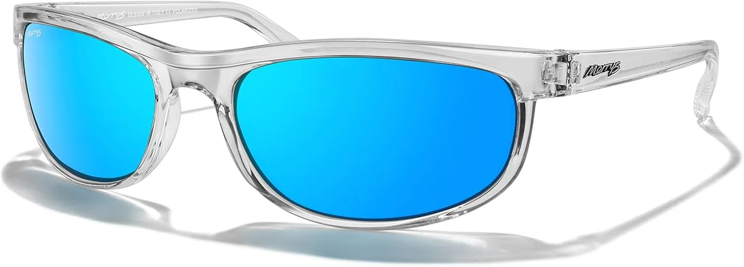 MERRY'S Wrap Around Sport Polarized Sunglasses for Men Women Driving Fishing Cycling Running UV400 Protection S3027