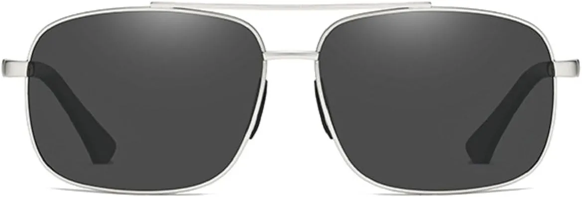 Metal Polarized Sport Reading Sunglasses for Men and Women, Wrap Sunglasses for Fishing Cycling and Running Y08