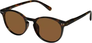 mosanana Round Polarized Sunglasses with Spring Hinges for Women Men Classic Retro Style MS52361