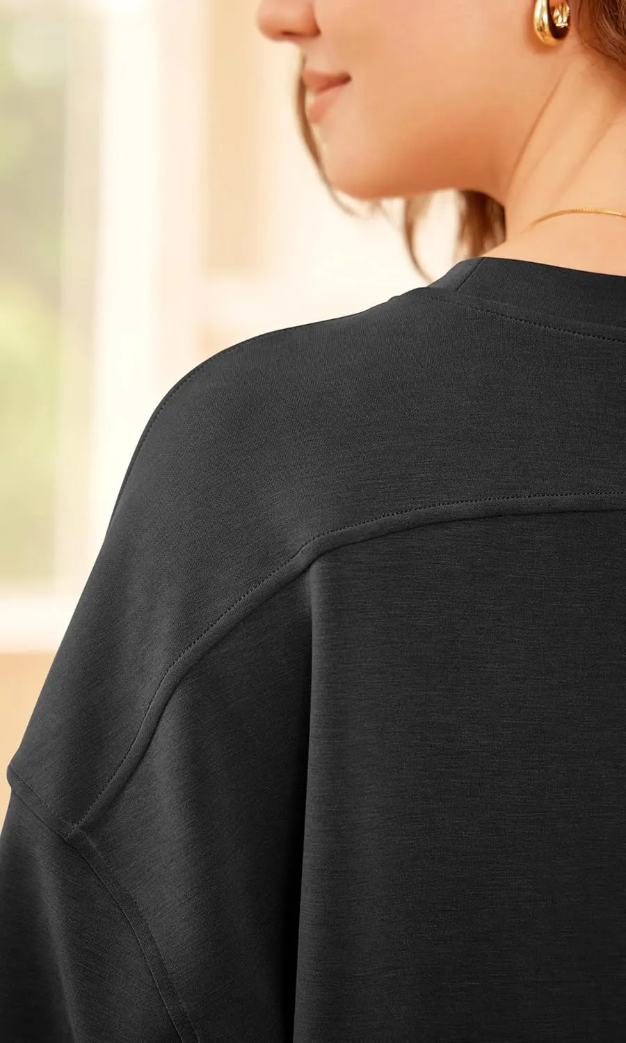 ODODOS Modal Soft Short Sleeve T-Shirts for Women Oversized Crew Neck Tee Relaxed Pullover Tops