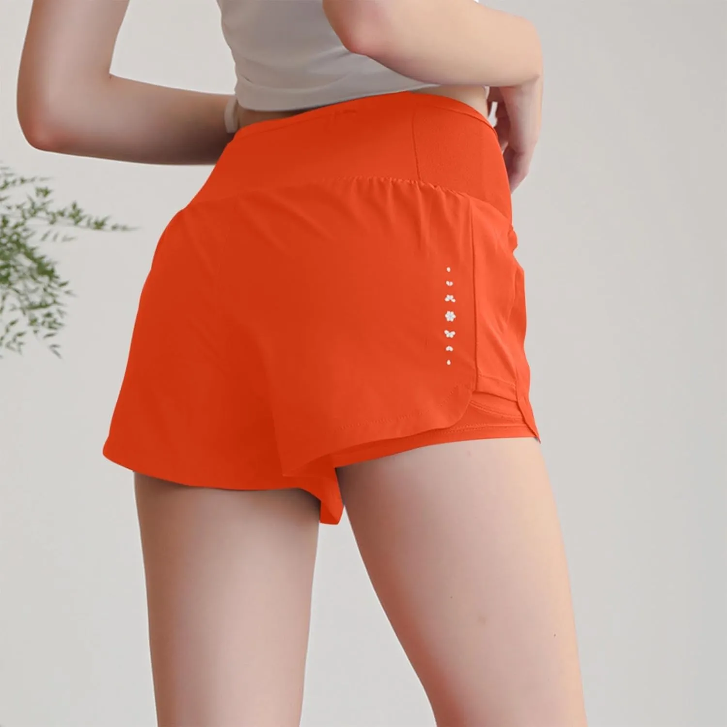 Oplxuo Womens Athletic Shorts Basic Running Shorts Lightweight Quick Dry Gym Workout Shorts