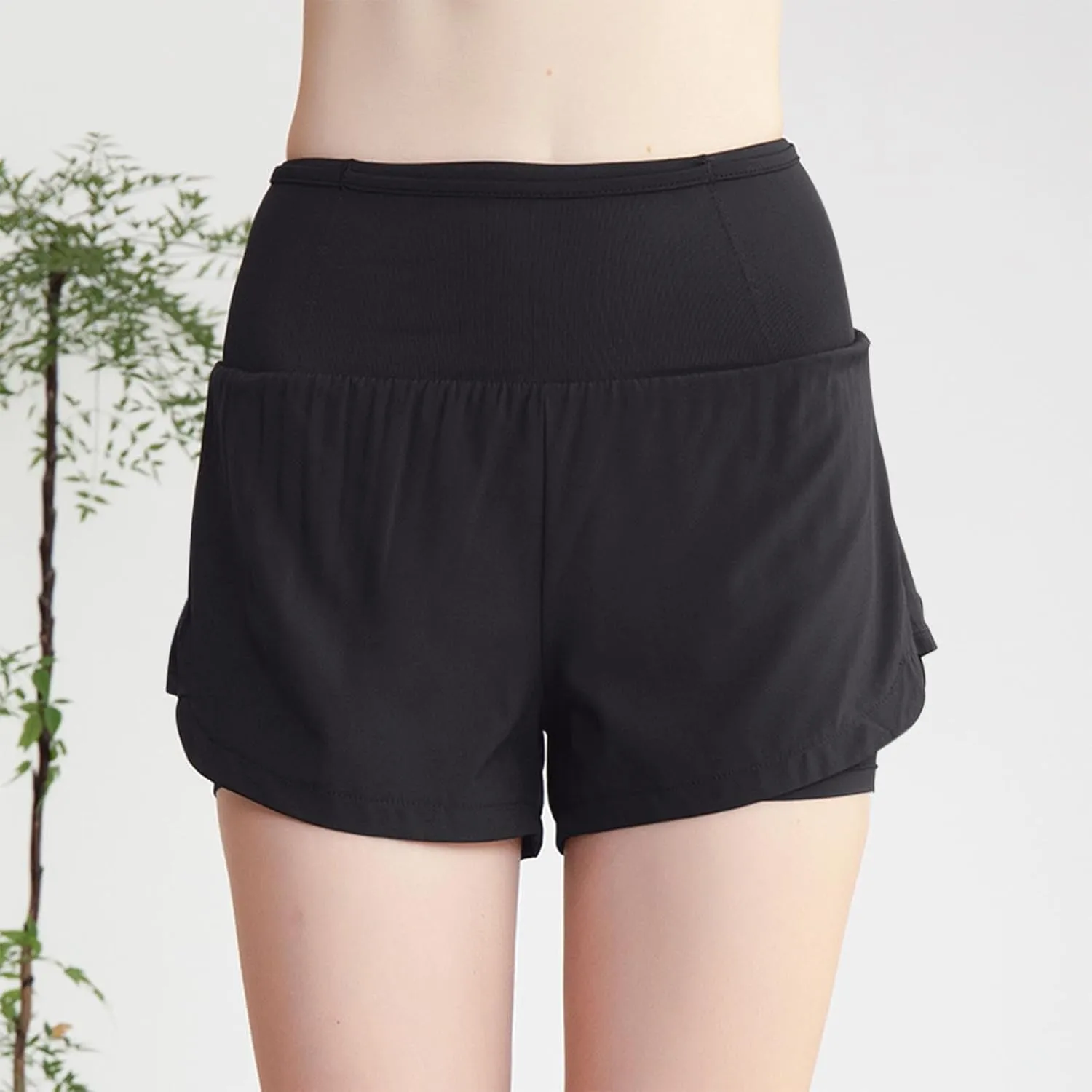 Oplxuo Womens Athletic Shorts Basic Running Shorts Lightweight Quick Dry Gym Workout Shorts