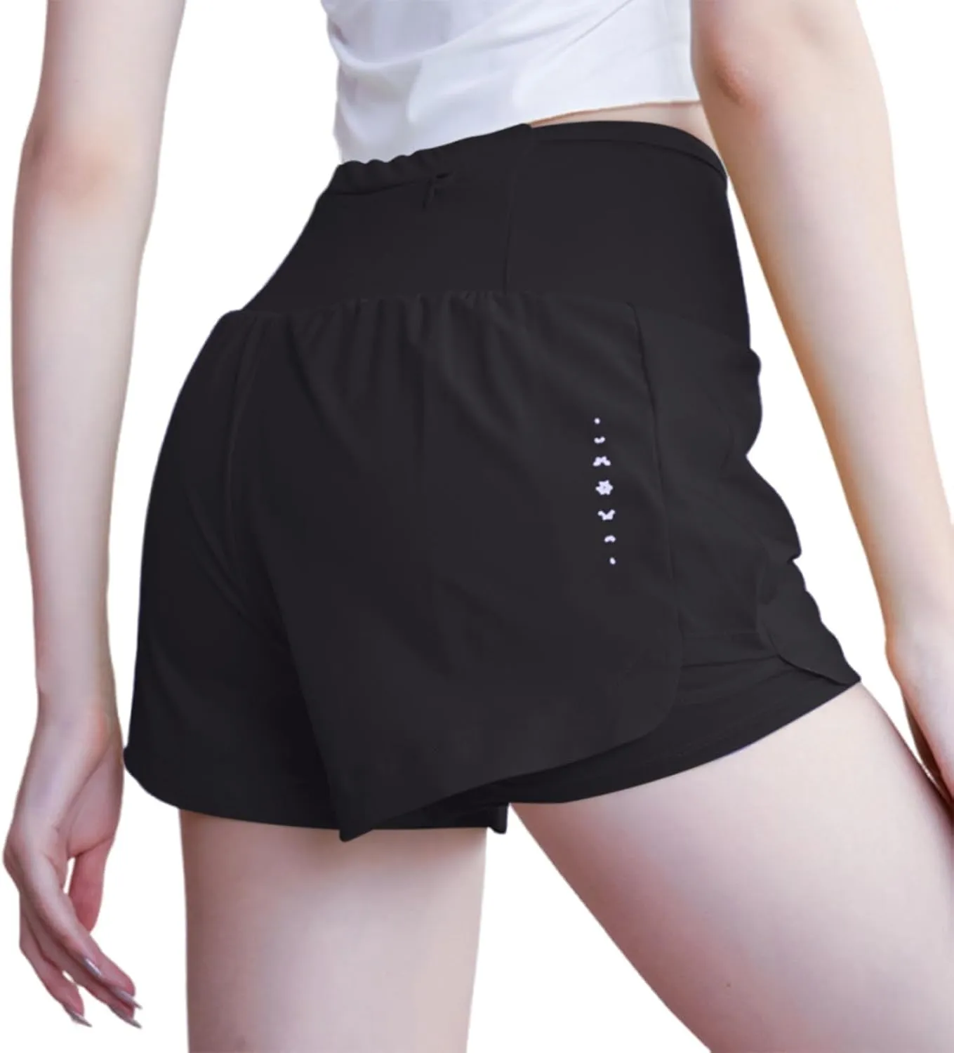 Oplxuo Womens Athletic Shorts Basic Running Shorts Lightweight Quick Dry Gym Workout Shorts