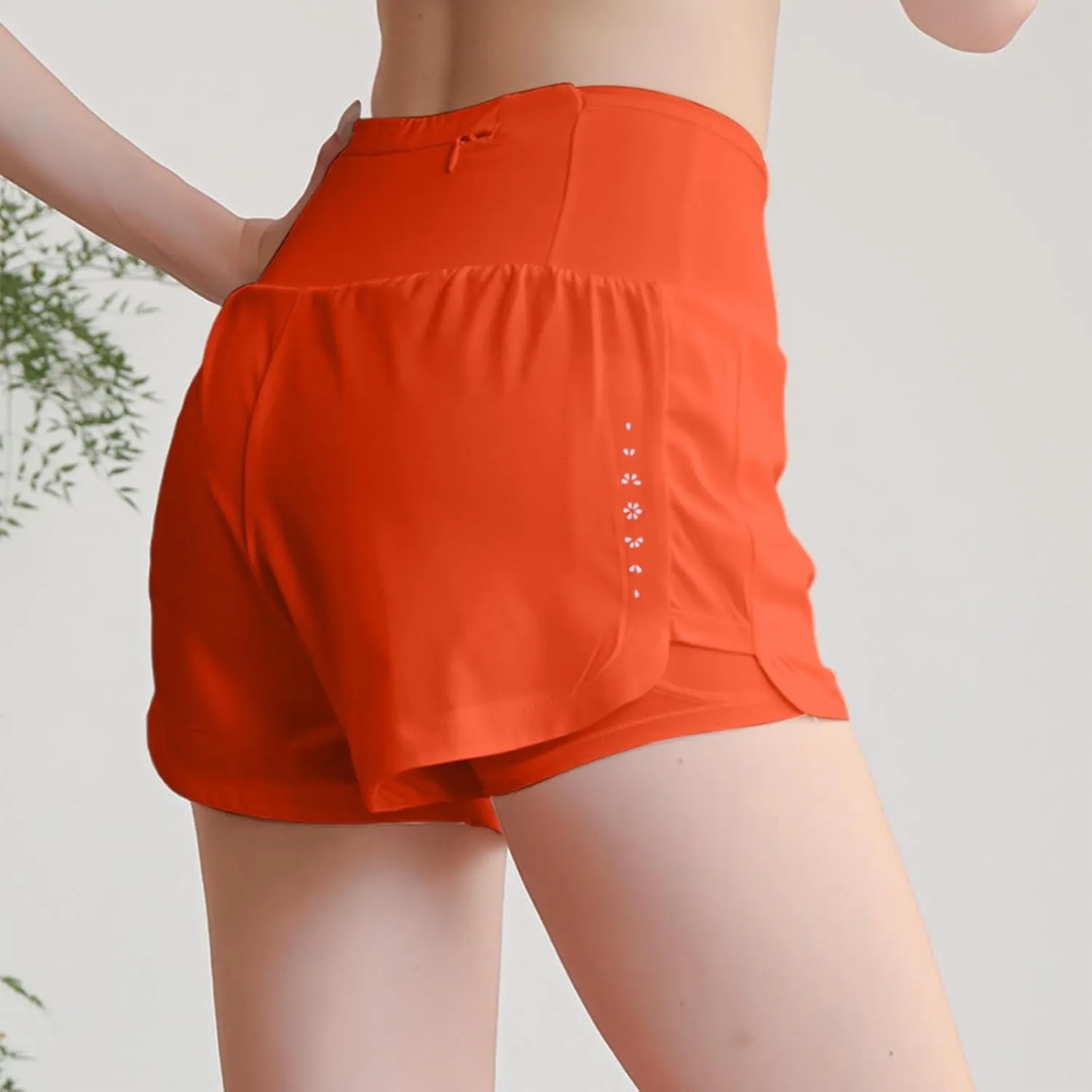 Oplxuo Womens Athletic Shorts Basic Running Shorts Lightweight Quick Dry Gym Workout Shorts