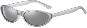 Oval Retro Futurism Sunglasses for Women Men Classic Vintage Cat Eye Sunglasses Womens Lightweight Trendy Shades