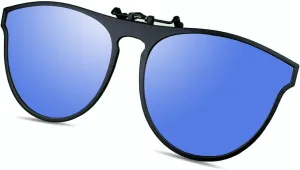 Polarized Clip On Flip Up UV Protection and Anti-Glare Outdoor Sunglasses for Prescription Glasses