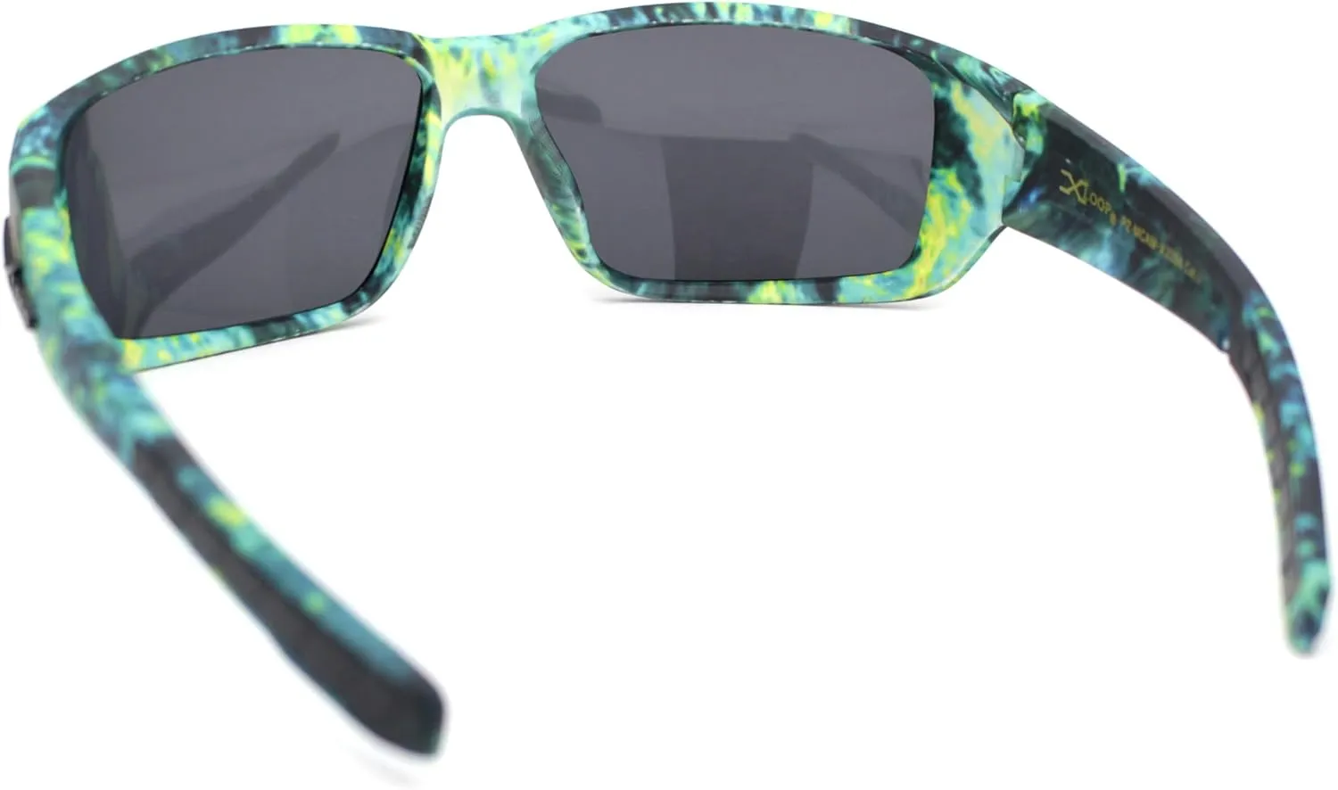 Polarized Xloop Camo Print Wrap Biker Style Sport Plastic Sunglasses