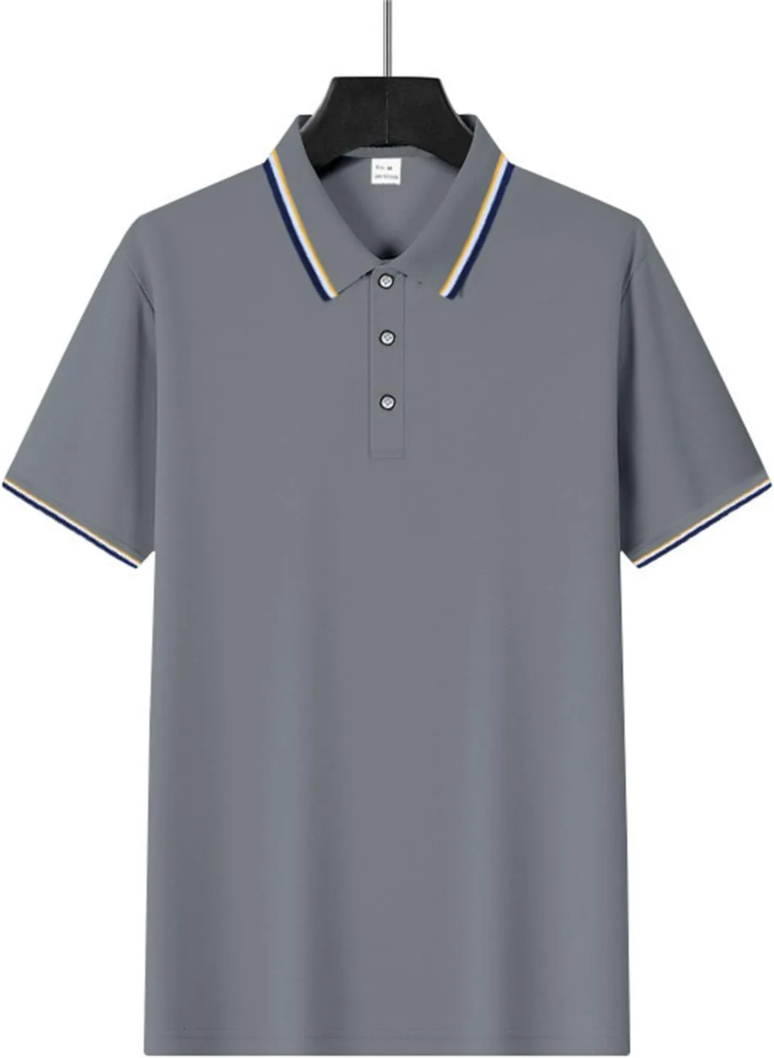 Polo Shirts for Men Trendy Quick Dry Performance Short Sleeve Dress Shirt Sport Moisture Wicking Collared T-Shirts
