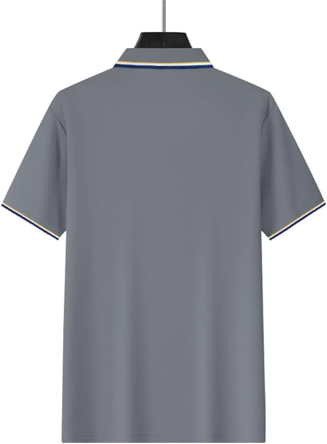 Polo Shirts for Men Trendy Quick Dry Performance Short Sleeve Dress Shirt Sport Moisture Wicking Collared T-Shirts
