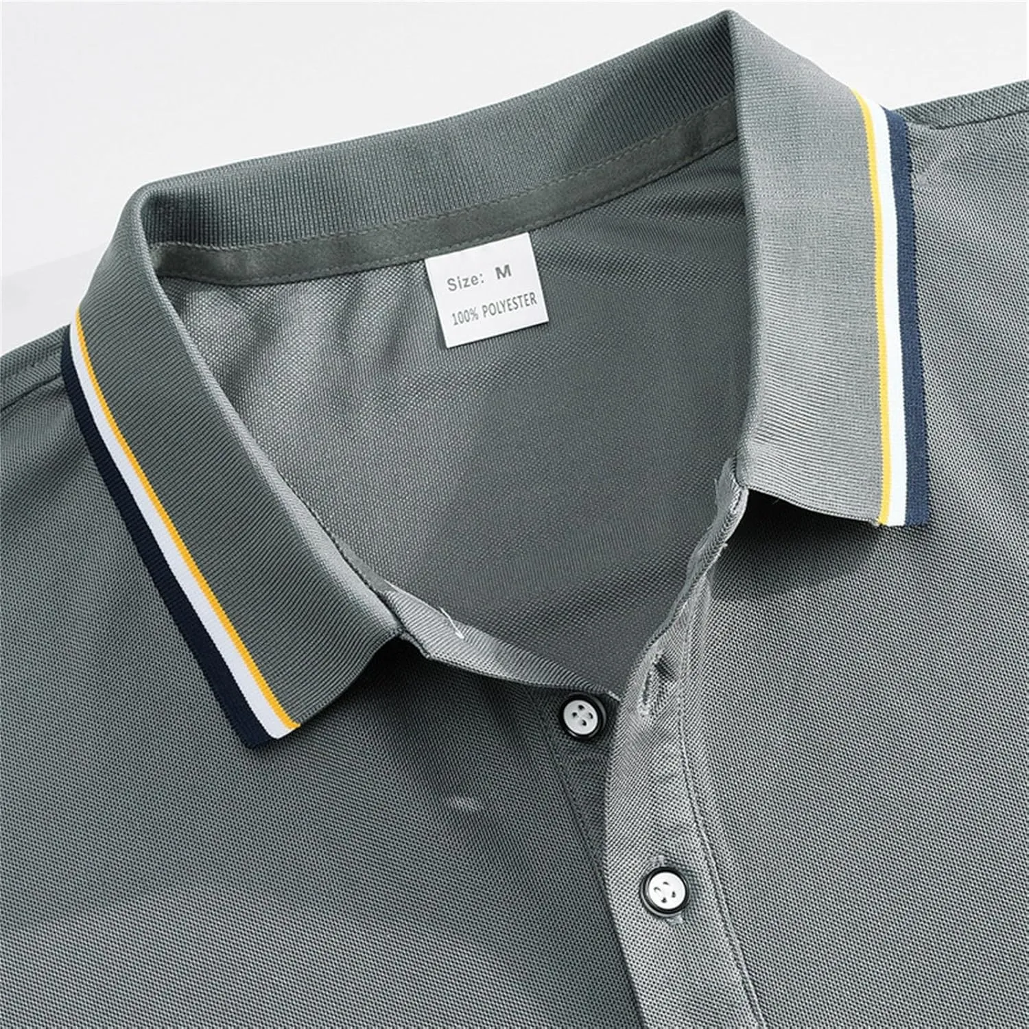 Polo Shirts for Men Trendy Quick Dry Performance Short Sleeve Dress Shirt Sport Moisture Wicking Collared T-Shirts