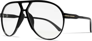 Retro Aviator Sunglasses for Women Men Oversized Classic 70s Vintage Trendy Tangle Free Square Aviators Sun Glasses