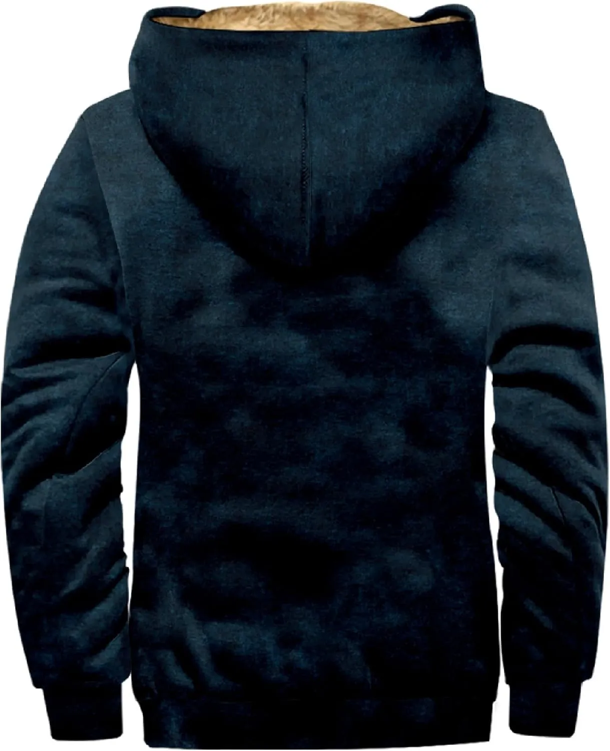 RTRDE Mens Fall Jacket Fleece Lined Zip Up Casual Fashion Hooded Jackets Winter Warm Work Hoodie Coats