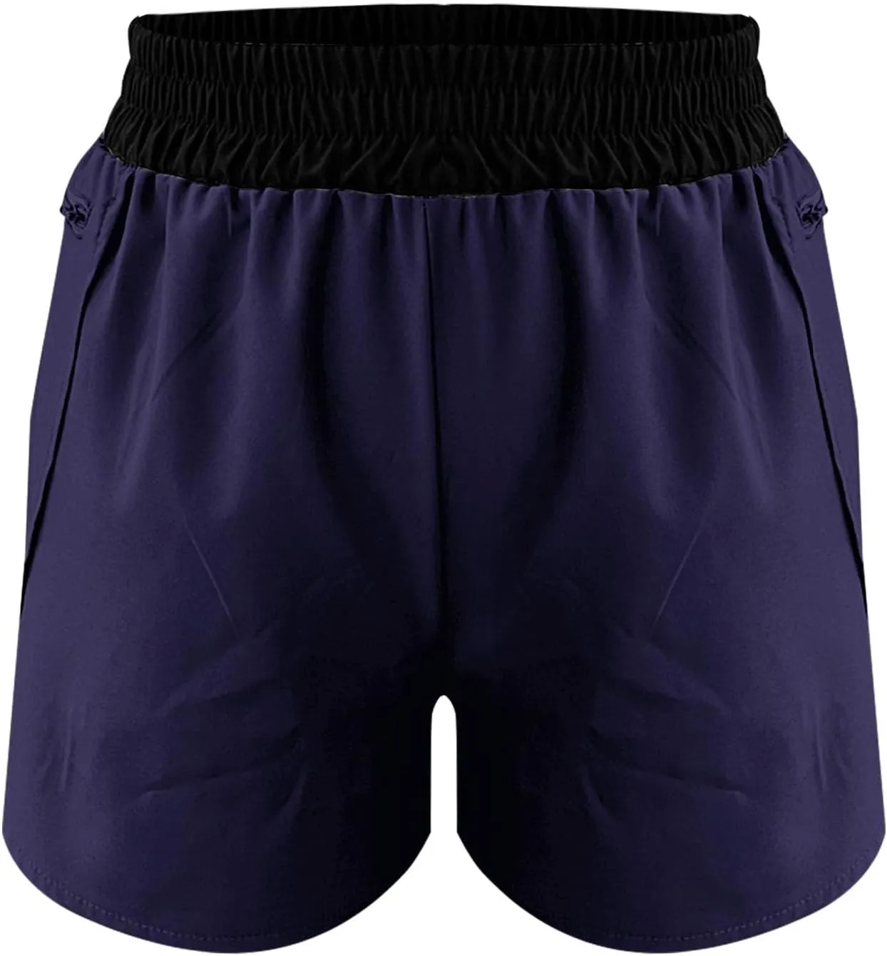 SHAOBGE Women's Athletic Running Long Shorts with Liner High Waist Quick Dry Gym Workout Sports Shorts with Zipper Pockets